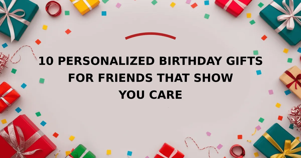 10 Personalized Birthday Gifts for Friends That Show You Care